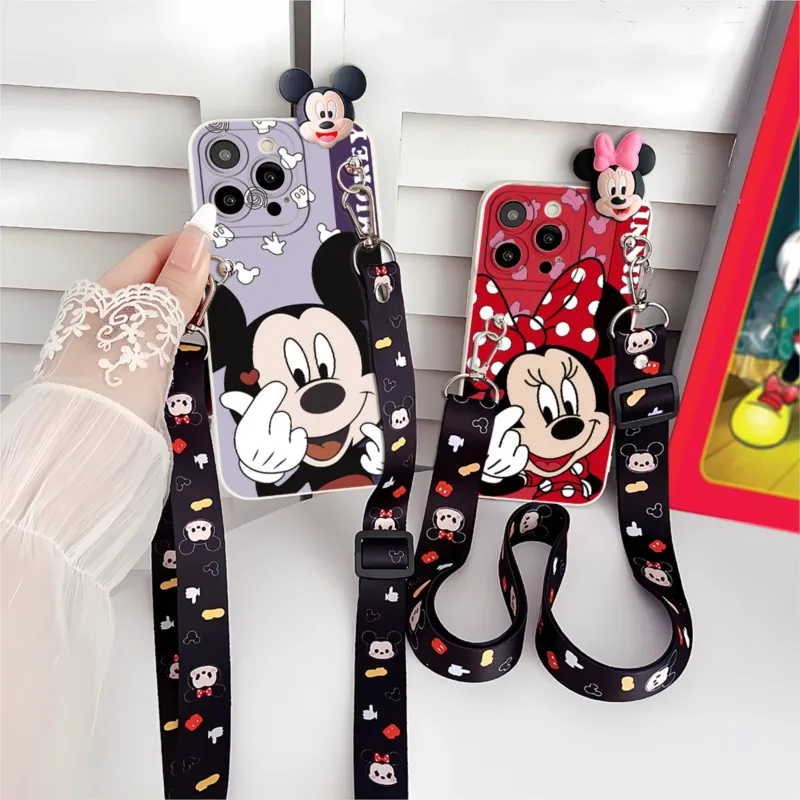 Фото Детский чехол для телефона Disney с Микки и Минни для Samsung Galaxy A37 A50 A51 A52 A53 A54 A55 A56 A57 A71 A73 A81 A91, защитный чехол №3