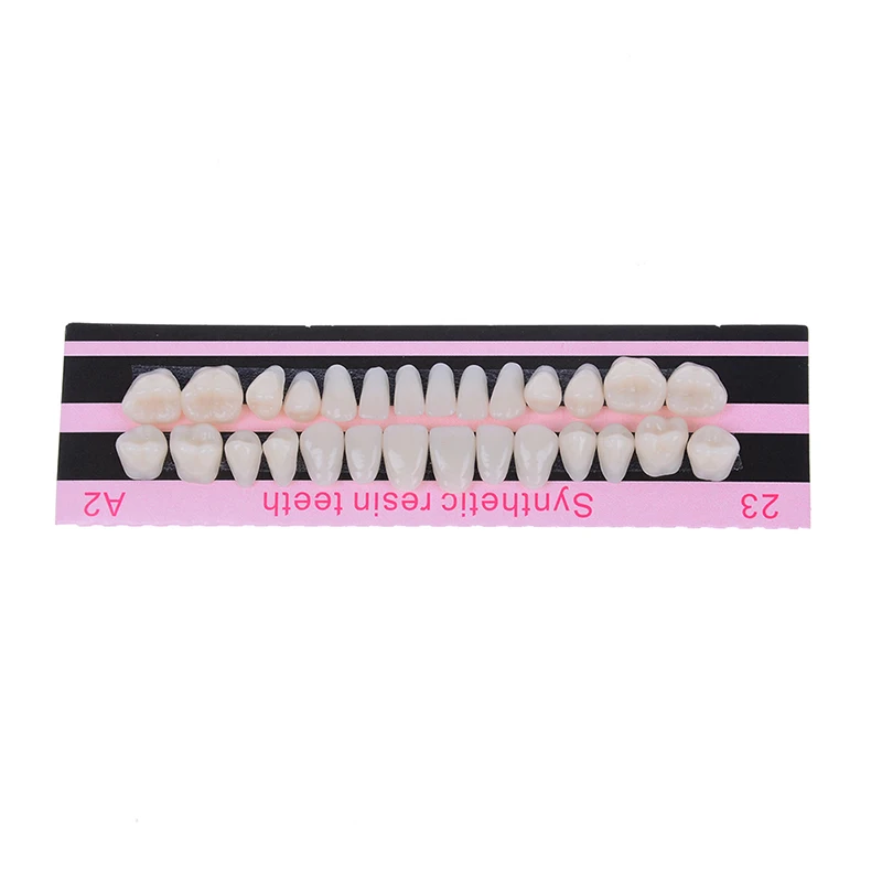 

28Pc Dental Teeth Veneers Ultra Thin Whitening Resin Molar Anterior Temporary upper lower shade 23# A2 dental Oral Care