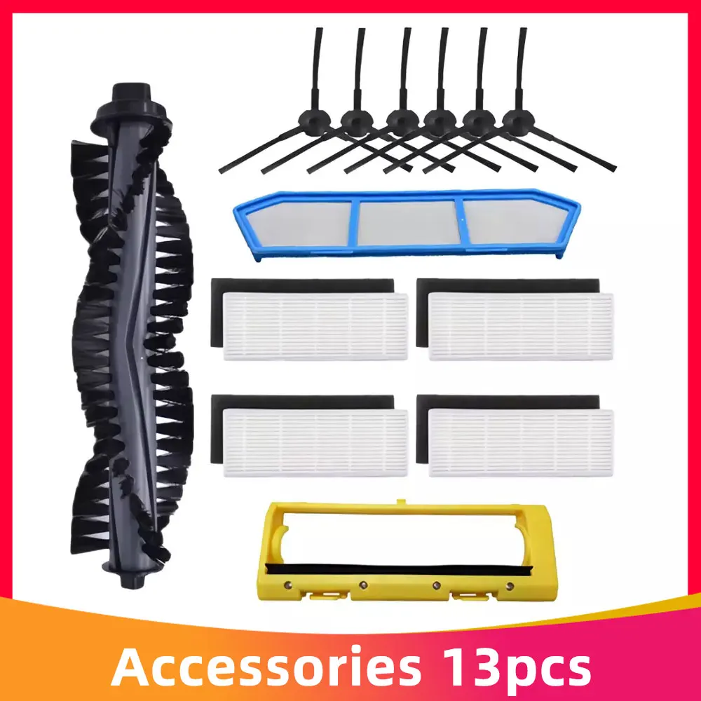 

Main Side Brush Hepa Filter Replacement Part for iLife A4S A40 Polaris PVCR 0726W 0826 Amibot Spirit ICE H2O Smart Robot Vacuum