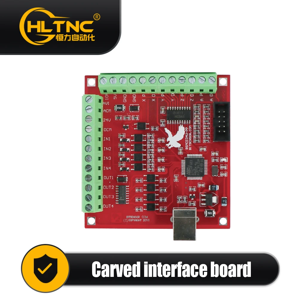 

Breakout board CNC USB MACH3 4AXIS Controller Card Support Stepper and Servo Motor 100Khz With USB Cable software on the CD