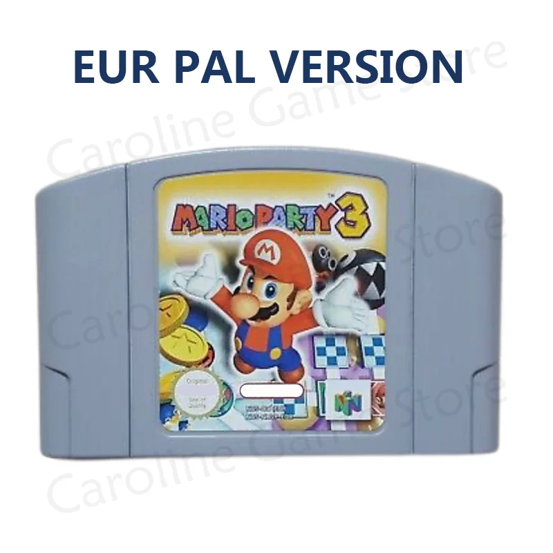 

N64 Series 64 Bit Mario Party3 EUR PAL Version N64 Video Game Cartridge Card English Language