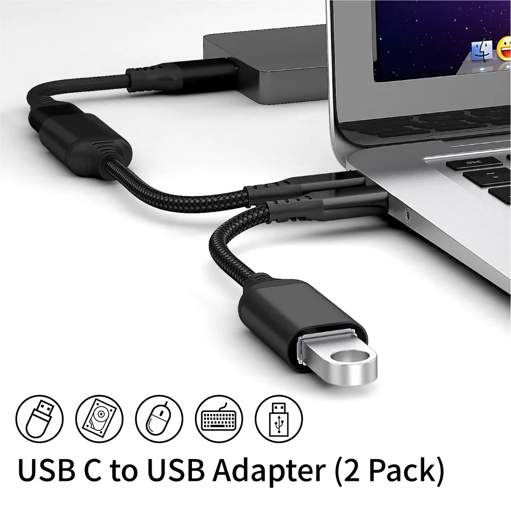 Кабель-адаптер OTG для передачи данных Type-c на USB
