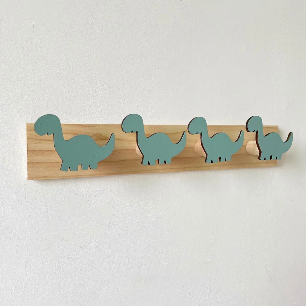 

Wall Mounted Wooden Hook Cartoon Animal Wall Hanging Hook Bedroom Entryway Hook Children's coat rack