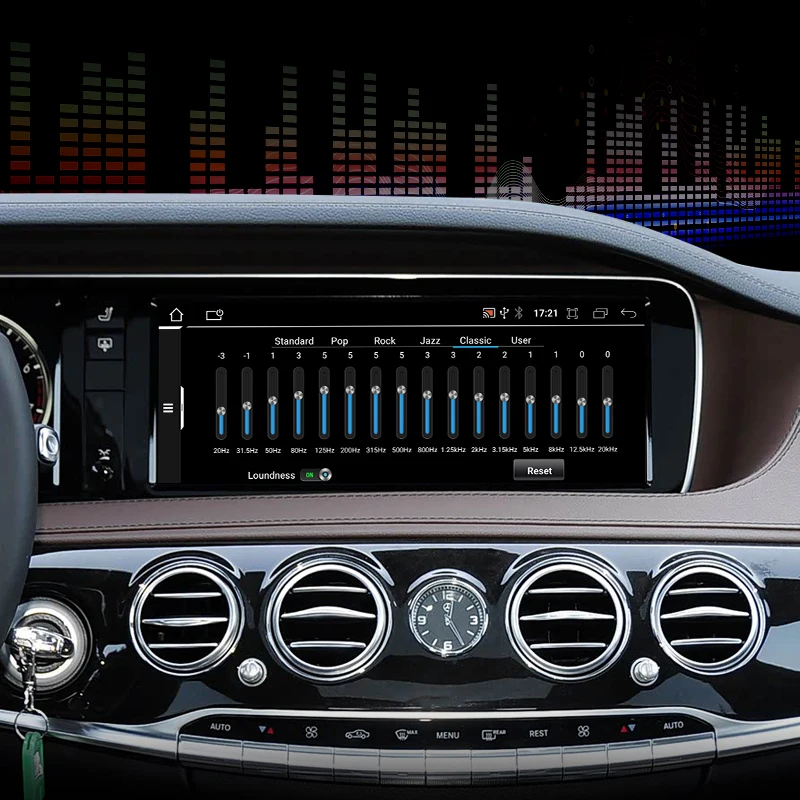 Фото STWEI 8-ядерный Android14 беспроводной Carplay авто видеоплеер мультимедийный экран для Mercedes Benz серии S W222 NTG5.0 GPS NAVI №4