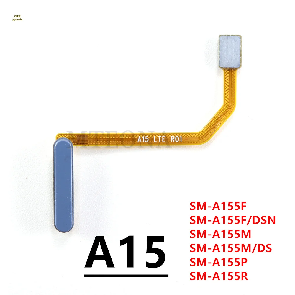 Для Samsung Galaxy A15 4G 5G A155F A156B A156E Home Button Датчик отпечатков пальцев гибкий кабель с