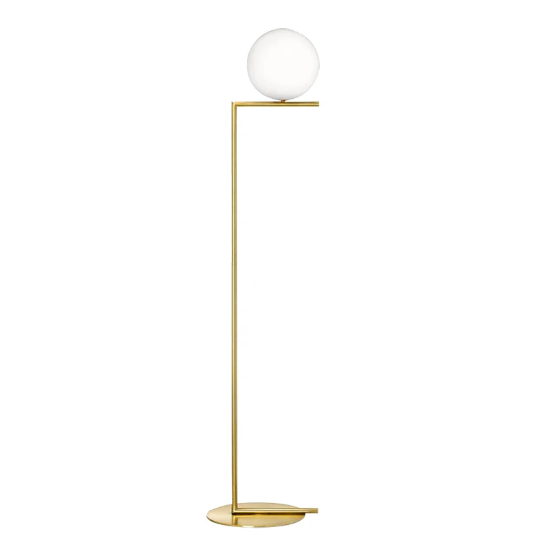 

9137F/S gold round glass standing floor lamps modern home decor indoor ground E27 ground floor light