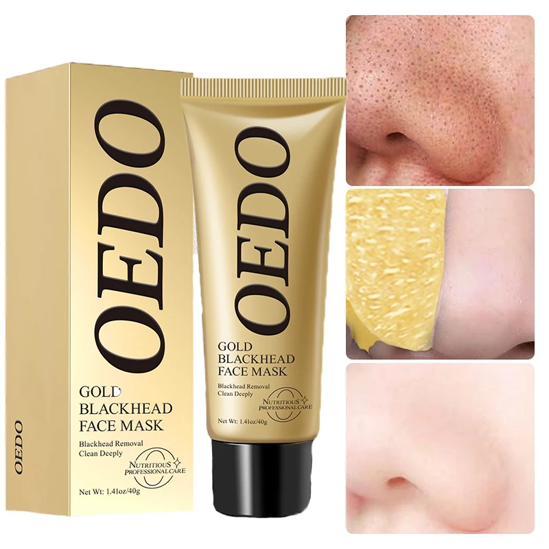

Remove Blackhead Peel Mask Deep Cleansing Pore Dirt Cosmetic Residue Exfoliating Gold Mask Oil Control Facia Cream Skin Care 40g