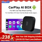 Carlinkit 3 CarPlay Ai Box Android 9.0 беспроводной CarPlay aa беспроводной Android авто для Audi Benz Bmw Mazda Toyota Netflix TV 4G LTE