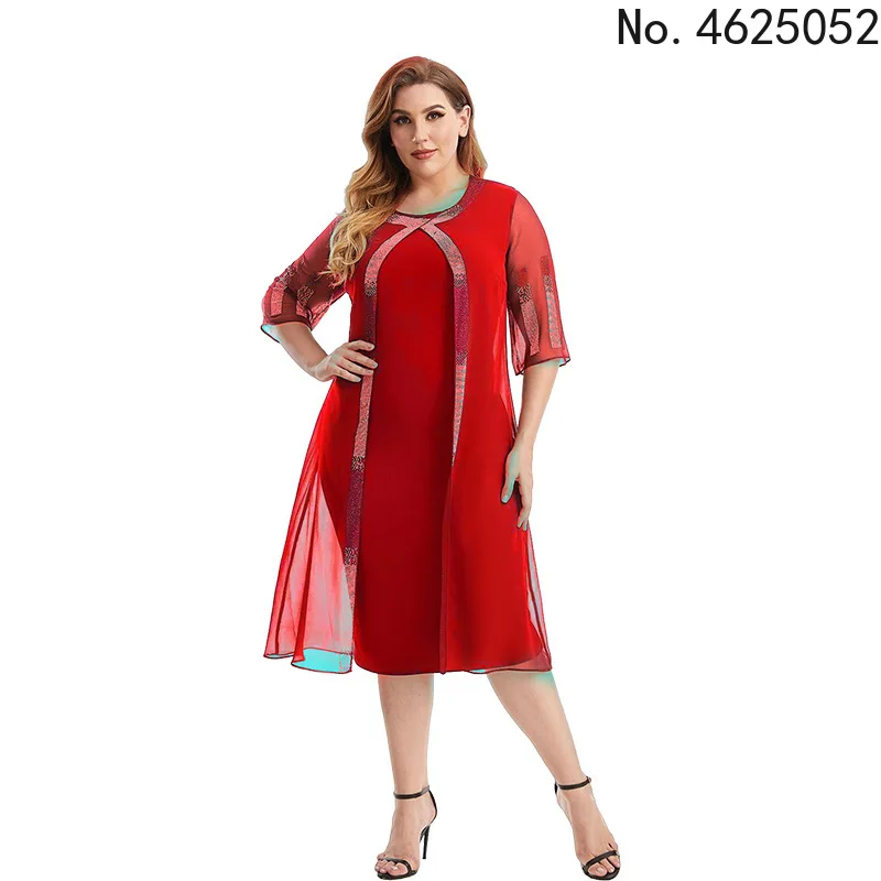 

L-4XL африканские платья для женщин, летние сексуальные африканские женские платья с коротким рукавом и круглым вырезом, однотонные платья до...