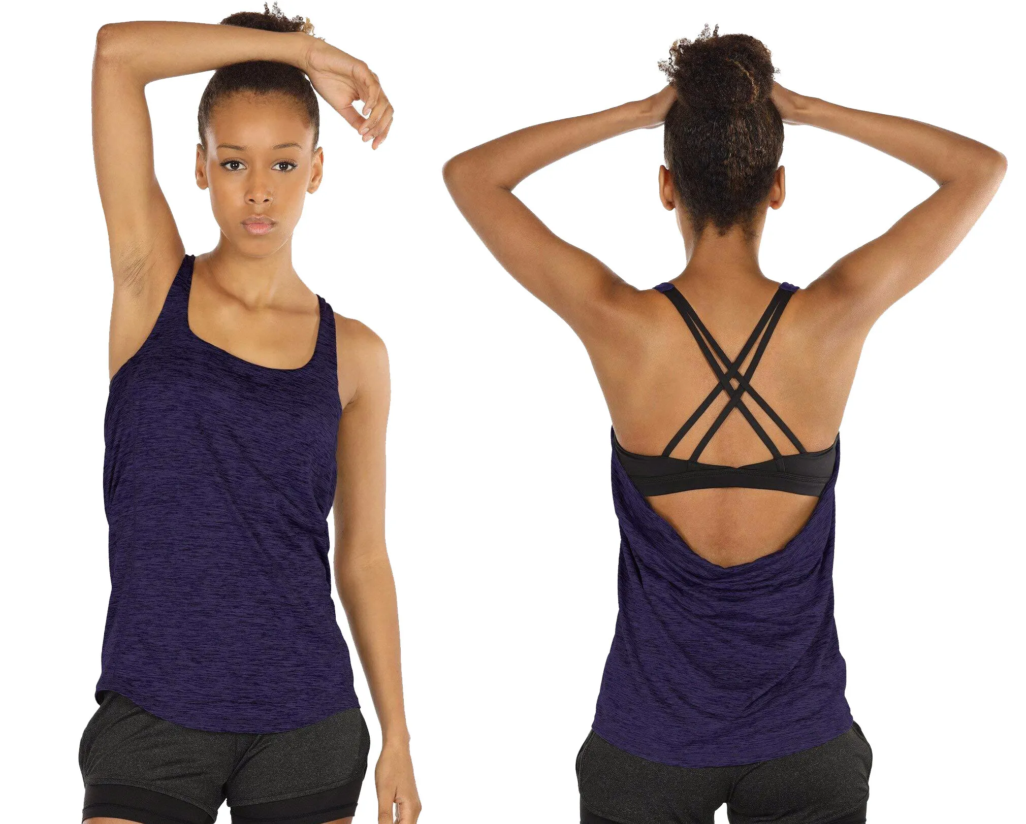 

Women Yoga Tops Vest Fitness Lounging Jogging Hiking s Gym Tank Strappy Athletic , Exercise Running Gym sports workout