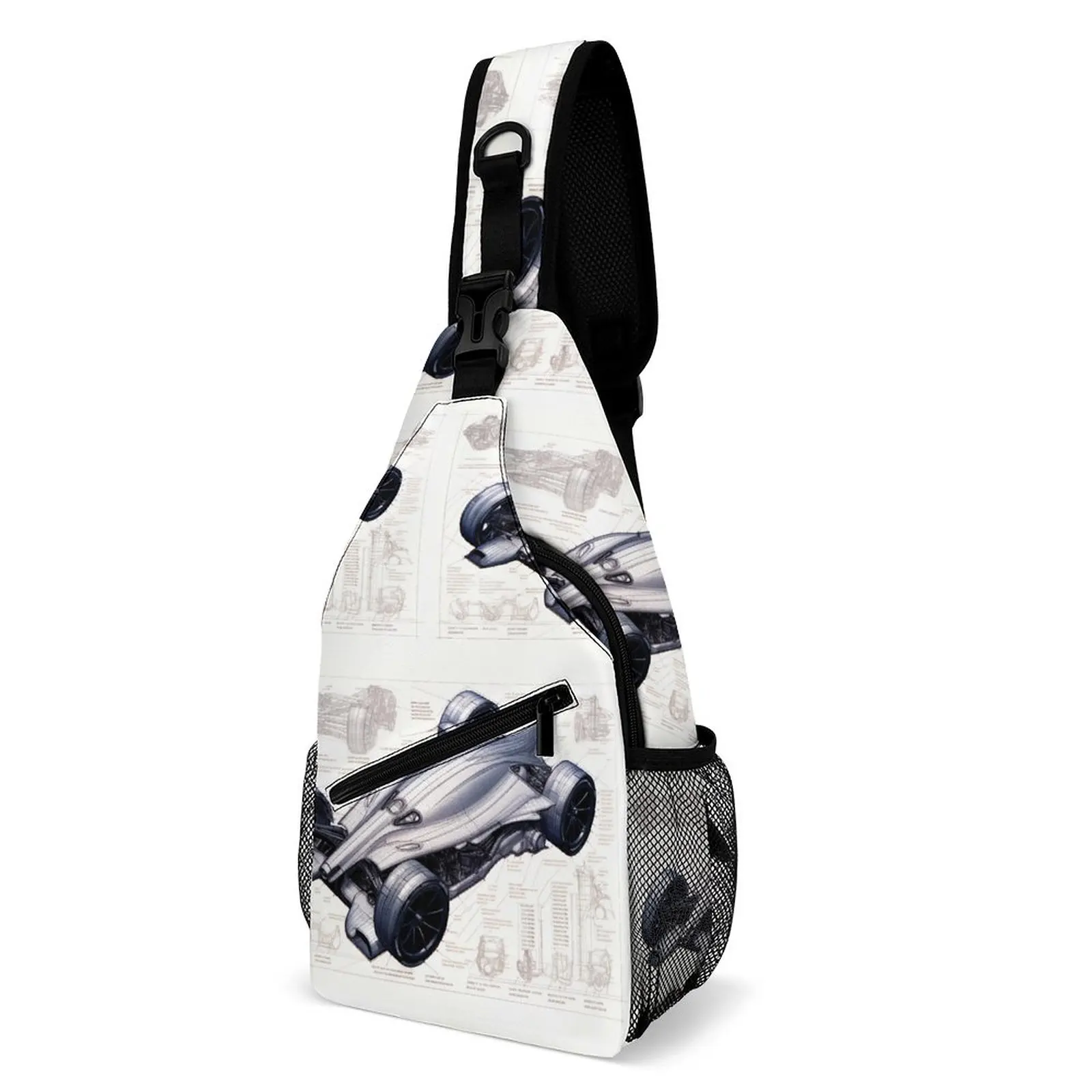 

Dazzling Sports Car Shoulder Bags Drawings Sketch Style Aesthetic Chest Bag Men Phone Sling Bag Outdoor Designer Crossbody Bags