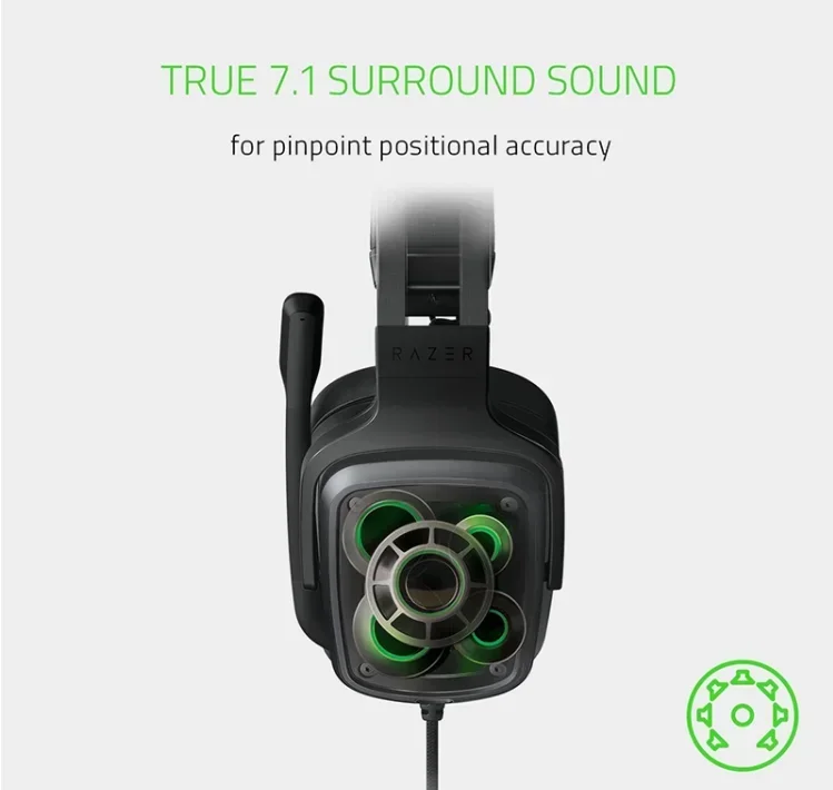 Фото Игровая гарнитура Razer Tiamat 7.1 V2 с RGB-подсветкой и микрофоном, проводная №4