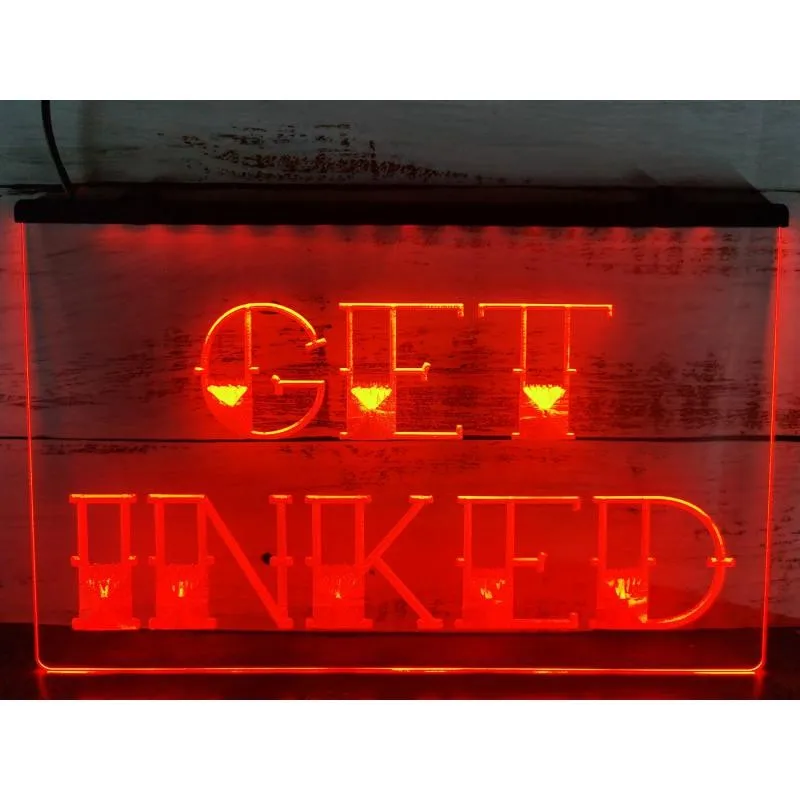 

Получить Inked Tattoo пирсинг Shop светодиодный Neon светильник Sign -I548