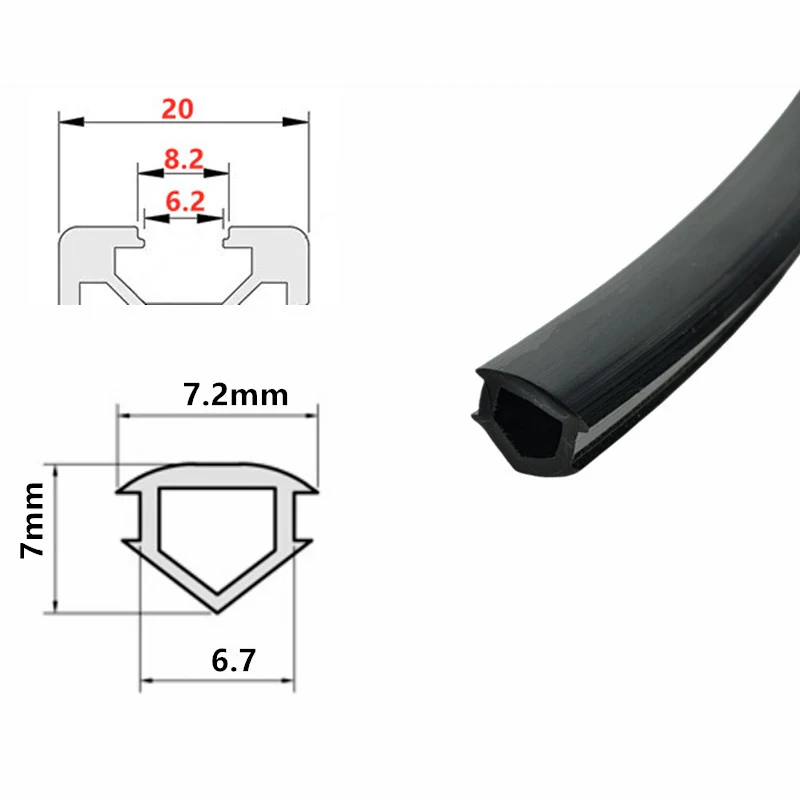 

Уплотнение для алюминиевого профиля 2020