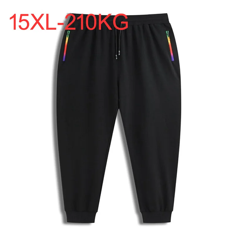 

quality High spring Autumn men sweatpants sports pants plus size 9XL 11XL 12XL 7XL 14XL 15XL oversize casual elasticity pants