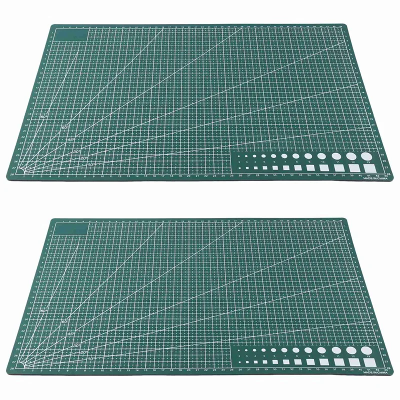 

2Pcs Cutting Mat 12Inch X 18Inch For DIY, Crafting, Model Building,And Art Projects(A3)