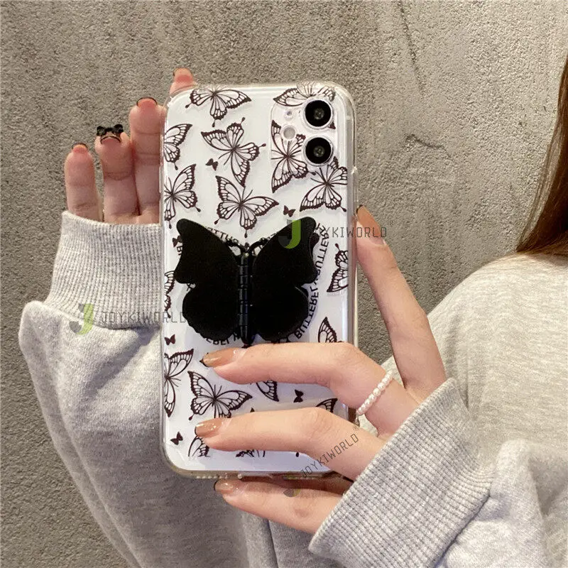 

Vivo V9 V20 SE Y85 Y79 Y20 Y32 Y31 Y15S 2021 Y15 Y12 Y11 2019 простой рисунок бабочки + Красочный кронштейн бабочки