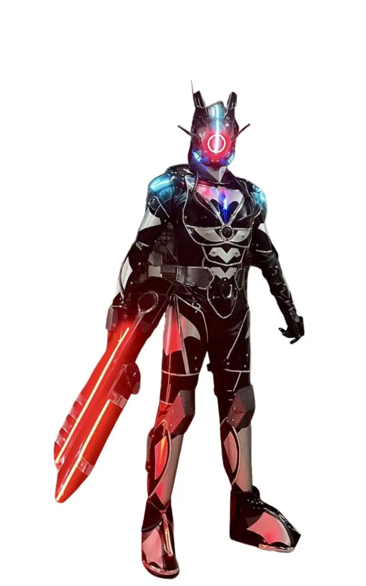 Cyberpunk Future Warrior Bar светодиодный робот механическое освещение Механическая Броня