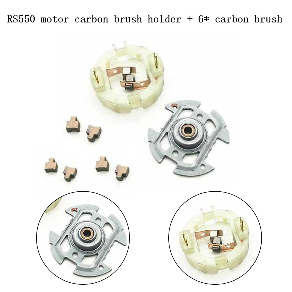 

1 * RS550 Motor Carbon Brush Holder + 6 * Carbon Brushes For BOSCH For DEWALT Replacement Angle Grinder Power Tool Accessories