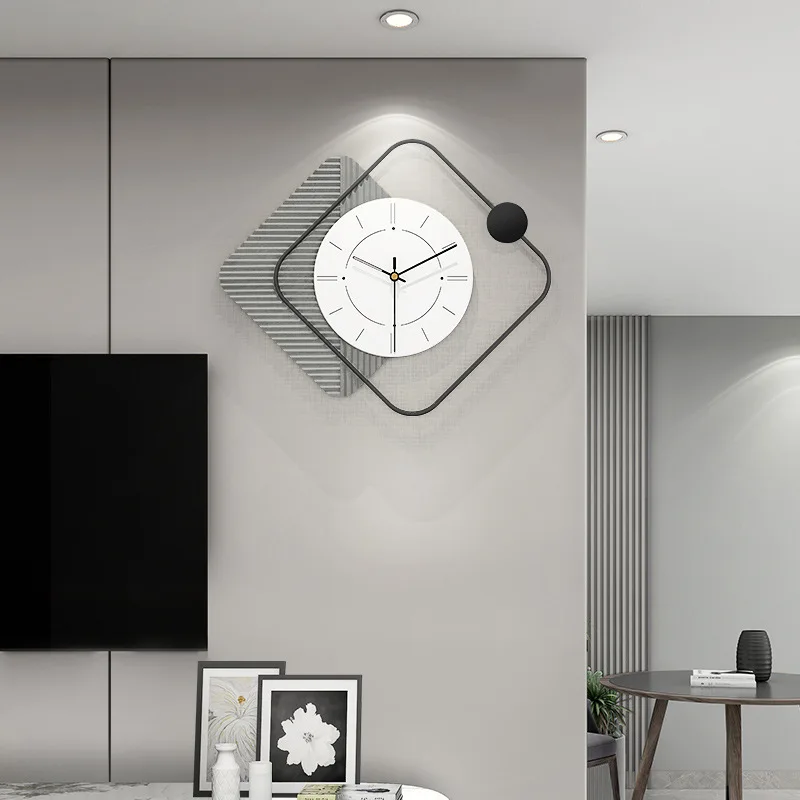 

Современные дизайнерские настенные часы, тихие украшения для гостиной, дома