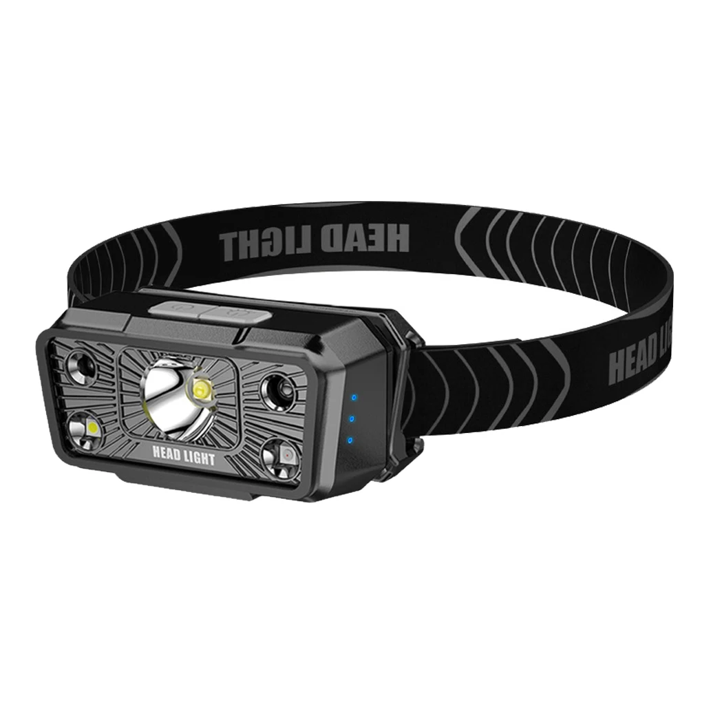 

Налобный фонарь с зарядкой от USB, 5 режимов, регулируемый налобный фонарь для кемпинга