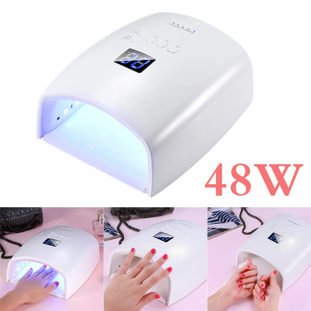 

48W 30 LEDs Nail UV Lamp Auto Sensor Nail Dryer for Curing All Gel Nail Polish With Motion Sensing Manicure Pedicure Salon Tool