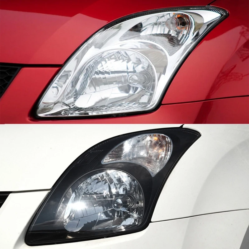 Car Headlight Lens Cover Transparent Headlight Shell for Suzuki Swift 2005 2006 2007 2008 2009 2010 2011-2016 3