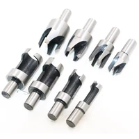 cork cutting bits 8 piece drill set straight and tapered 5812 3812 for wood cork tools
