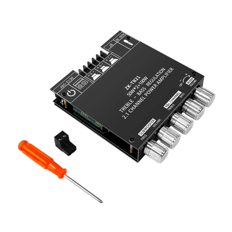 

Digital Power Amplifier Module Board DC12-24V BLE5.0 Version 50Wx2+100W ZK-TB21
