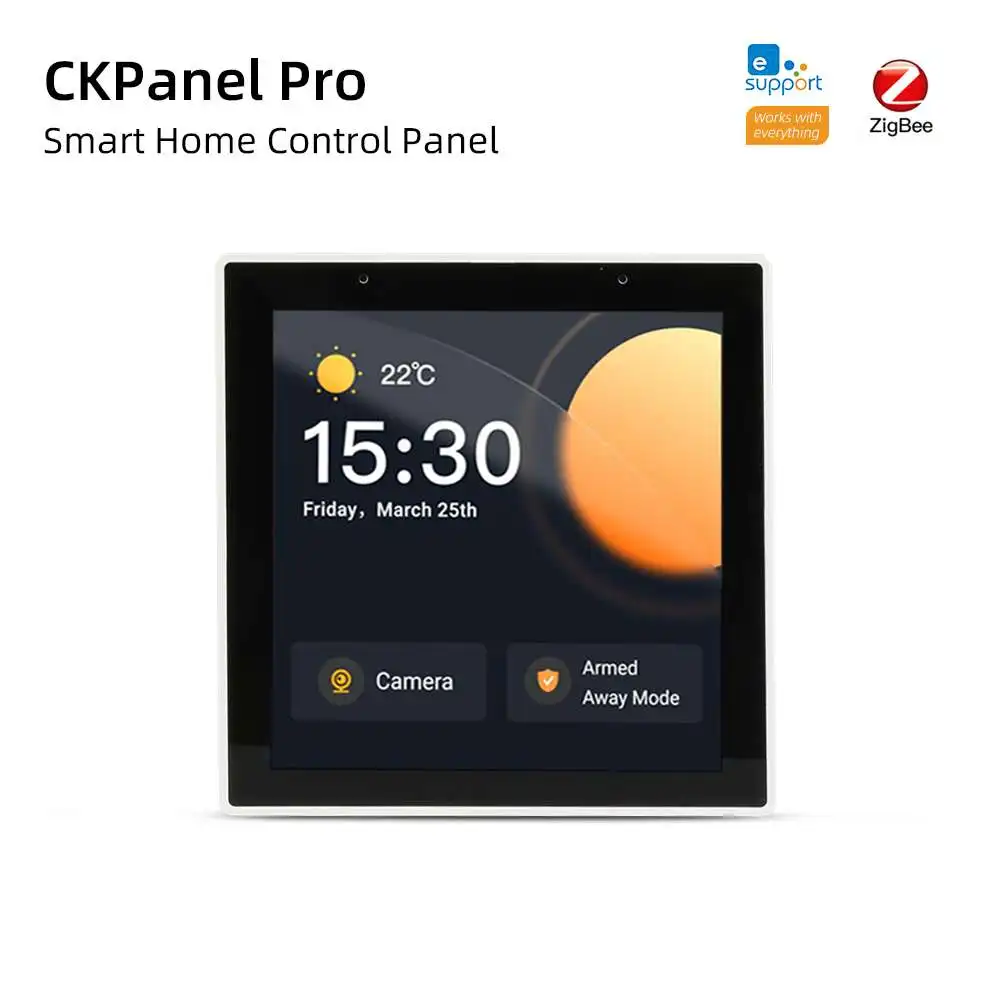 

100-240V AC 50/60Hz Smart Home Control Panel Supports Bi-directional Synchronisation With HA Home Alarm Systems