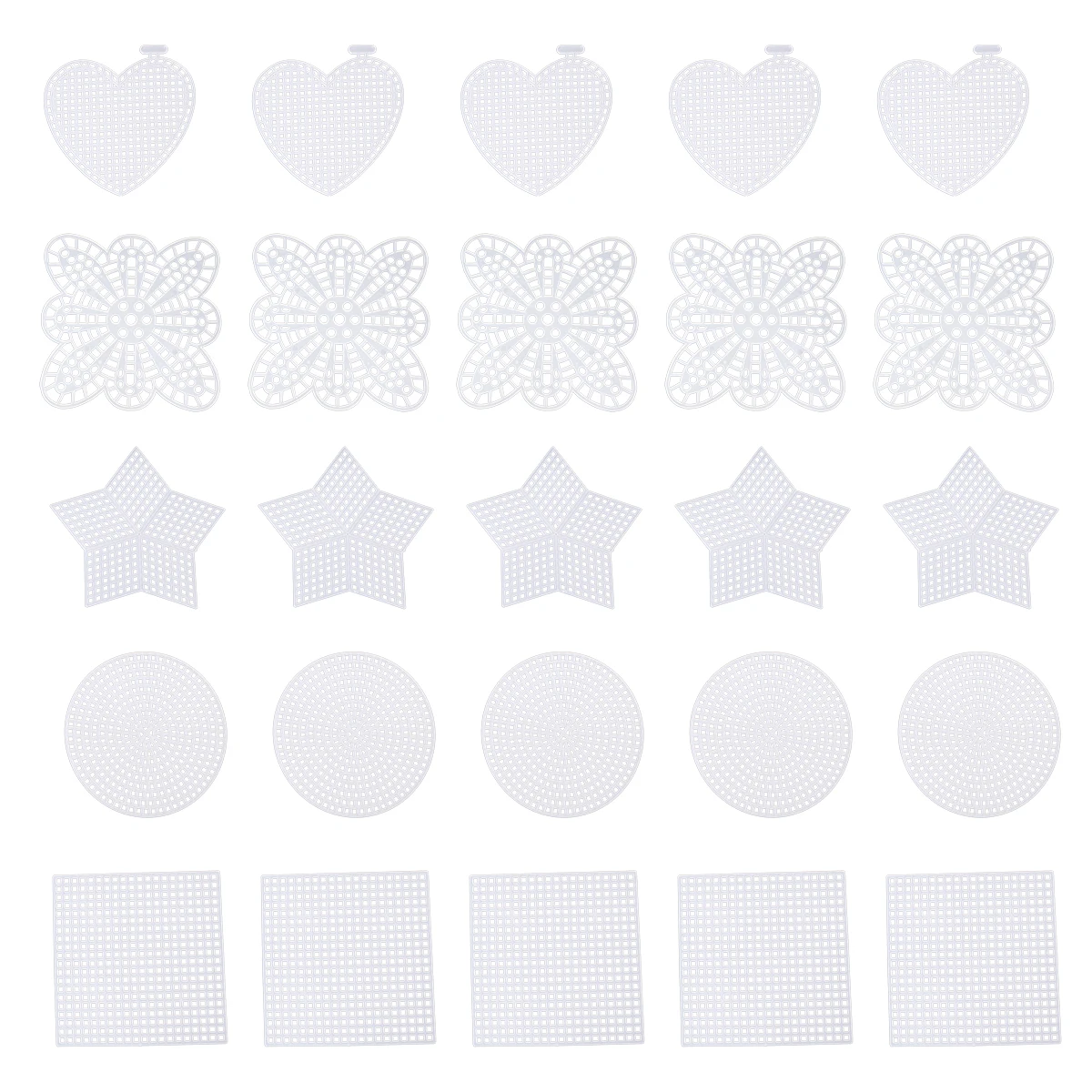 

50Pcs Mesh Plastic Canvas Sheets Cross Stitch Sewing Plastic Canvas Sheets for Embroidery Acrylic Yarn Crafting Knit DIY Coaster