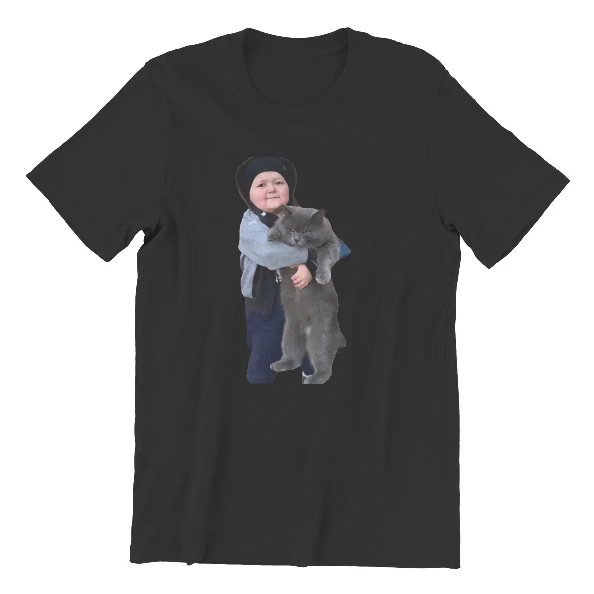 

Hasbulla Magomedov T-Shirt for Men Meme Fighters Novelty Cotton Tees Crewneck Short Sleeve T Shirt Plus Size Clothing