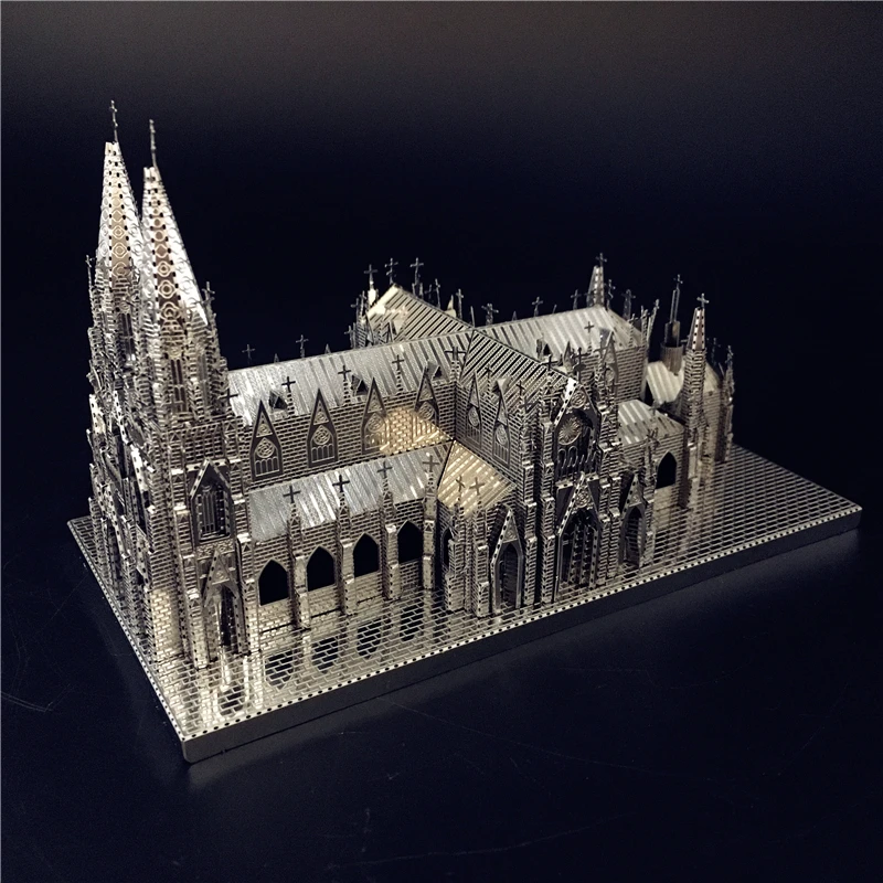 

MMZ MODEL Nanyuan 3D Puzzle Metal Assembly Model St. Patrick's Cathedral Model Kits DIY 3D Laser Cut Jigsaw Toy Creative toys