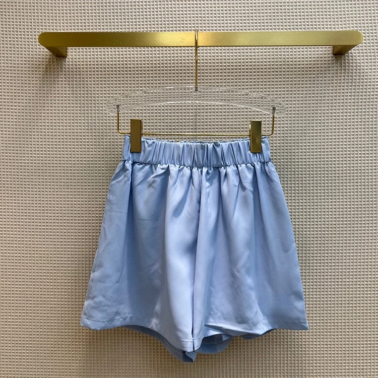 

High-end Solid Straight Casual Pants For Women Top Quality High Waist Sport Shorts Summer 2022 Versatile Casual Nylon Shorts