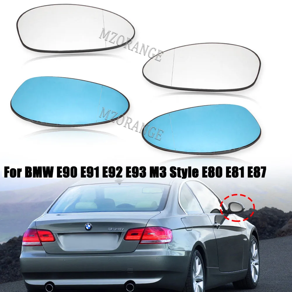 For BMW E90 E85 Mirror Heating Side Mirror Glass Rearview Mirror Lens for BMW E92 E91 E93 E82 E88 E86 Z4 51167157247 51167157246