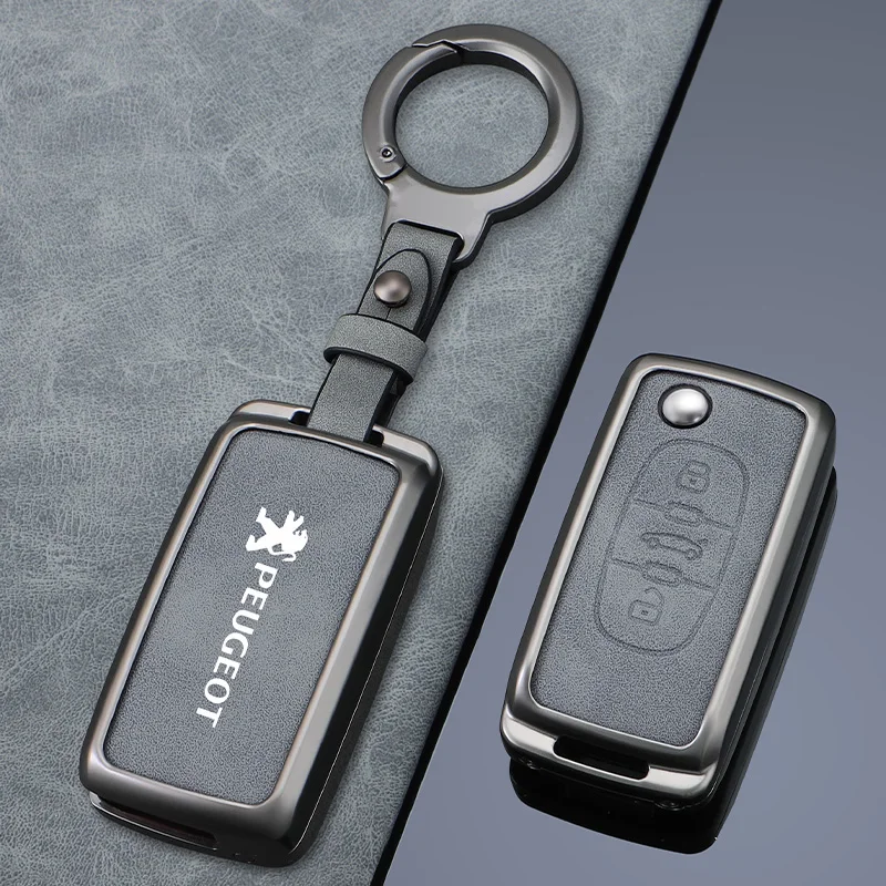Чехол для автомобильного ключа из сплава Zine чехол-держатель Peugeot 107 207 307 307S 308 407 607
