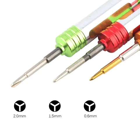 0,6 мм Y000 1,5 мм Y00 2,0 мм Y0 Triwing Отвертка для Samsung Gear S2 S3 Smartwatch для Nintendo Switch JoyCon для ремонта iPhone