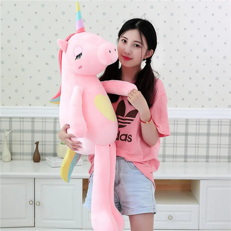 Новинка Большой Мягкий Плюшевый единорог животное мягкая игрушка