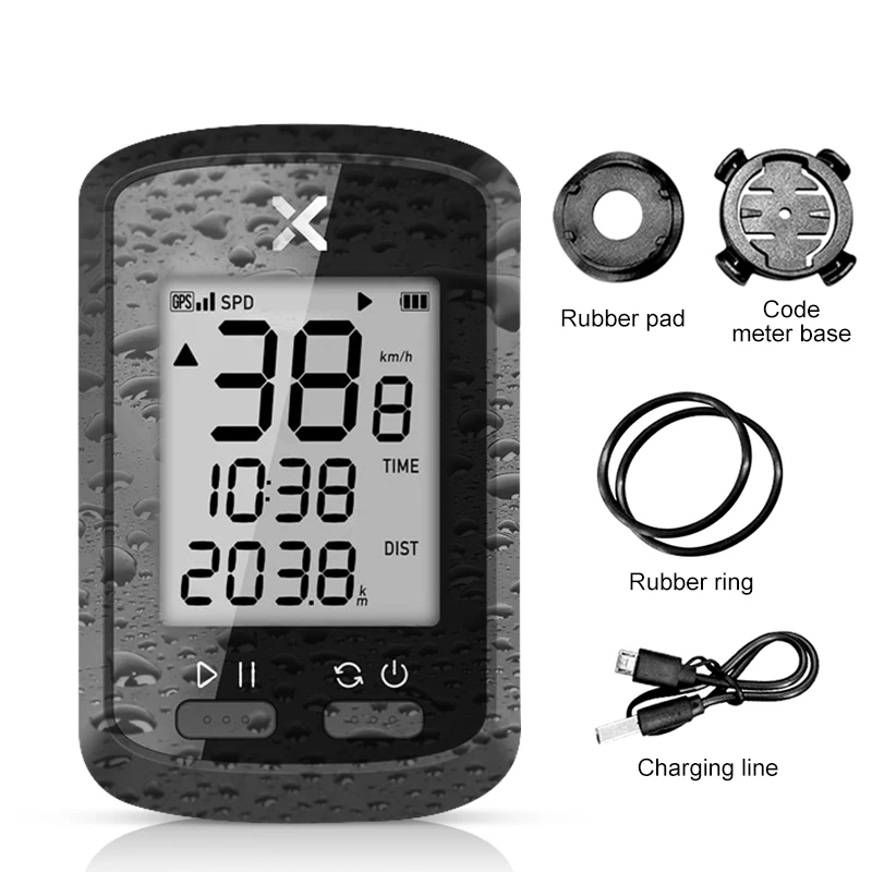 

Велосипедный компьютер XOSS G + Plus, беспроводной GPS Спидометр, водонепроницаемый шоссейный велосипед, горный велосипед, Bluetooth ANT +, компьютер для...