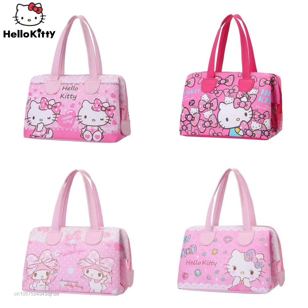 Новинка 2022 сумки Sanrio Hello Kitty женская сумка для покупок вместительная через плечо |
