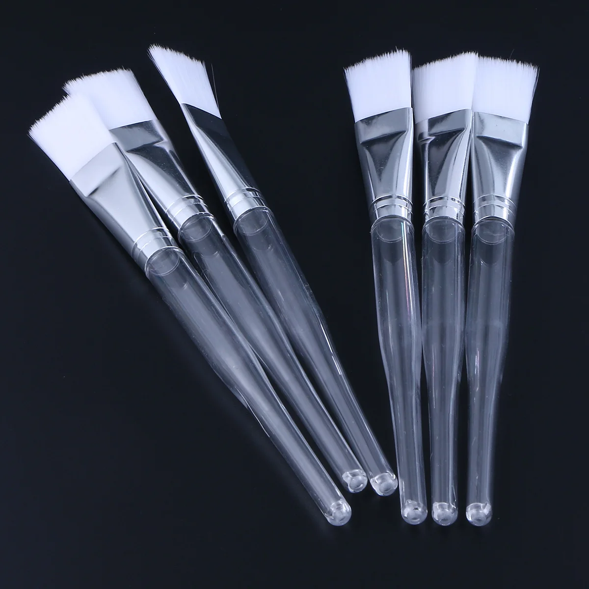 

Brush Face Applicatorfacial Makeup Siliconebrushes Spatula Mud Transparentrod Crystal Facials Beautytools Spatulas Flexible