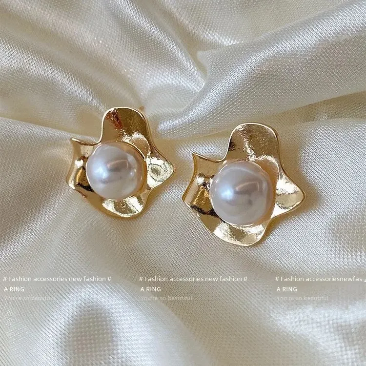 Элегантные уникальные жемчужные серьги Женские винтажные Стильные Простые