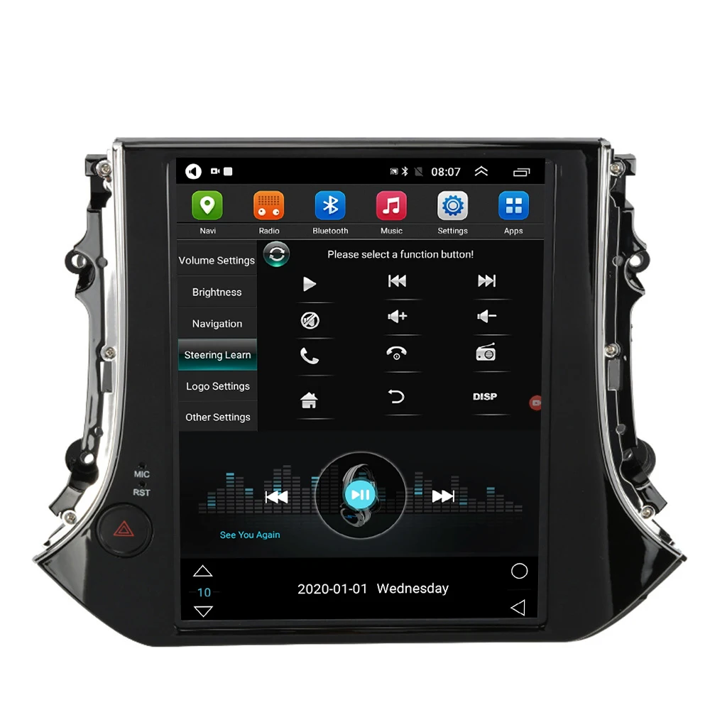 Автомагнитола 2 din на Android Авторадио в стиле Тесла для Volkswagen Tiguan 2013-2016