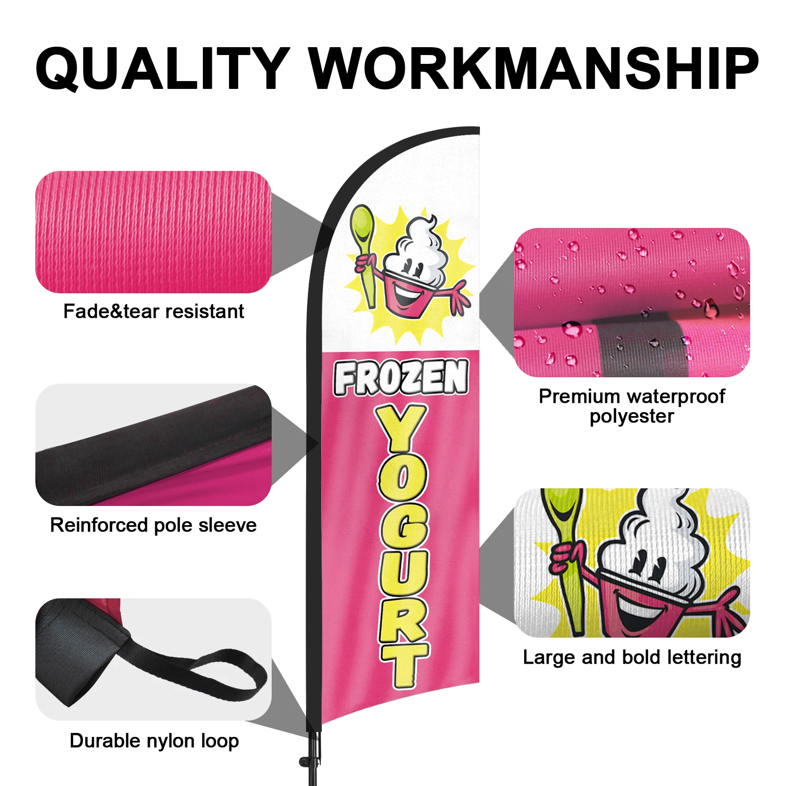 FSFLAG 1 шт. 280 см Флаг с перьями йогурта флаг флагштоком рекламный наружный баннер