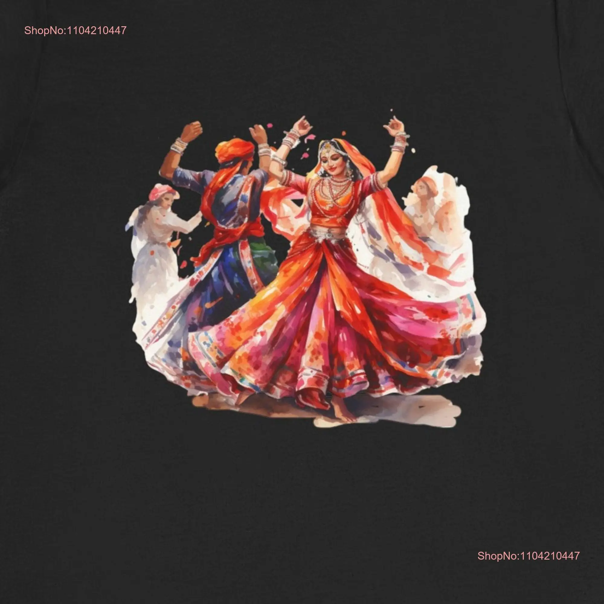 Мягкая футболка для индийского танца с длинными или короткими рукавами