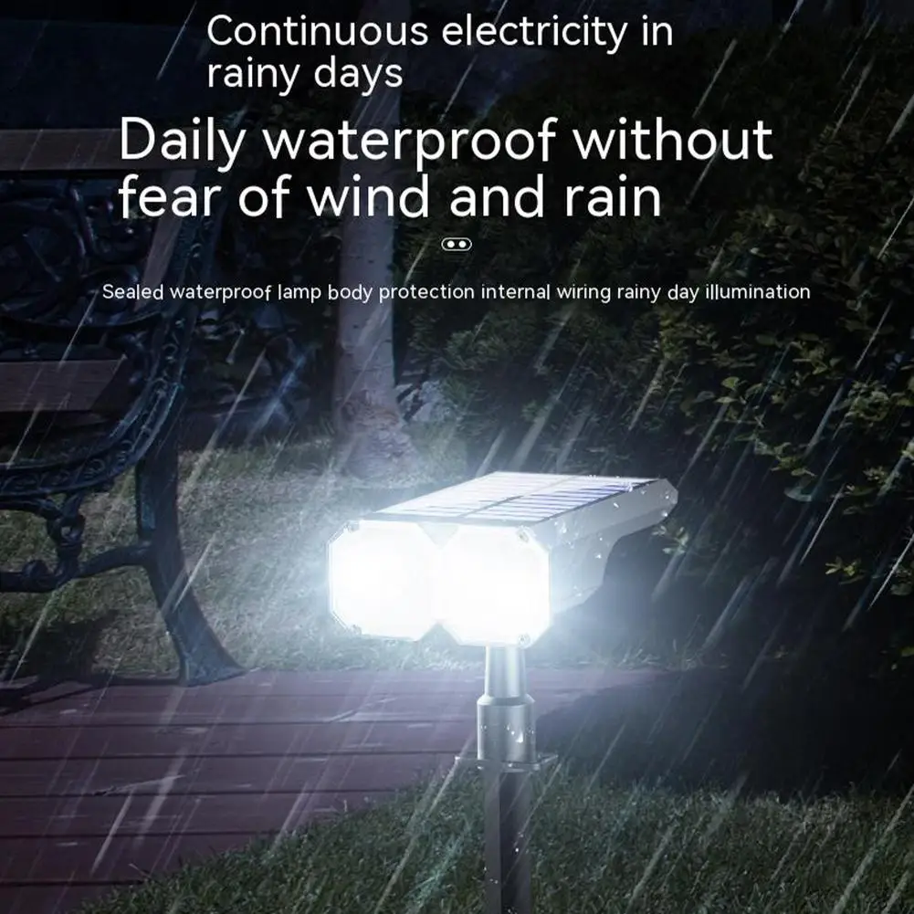 

2pcs Solar Spot Lights 4 Levles Adjustable Solar Landscape Spotlight Waterproof Wall Lights For Pool Garden Yard Patio Decor