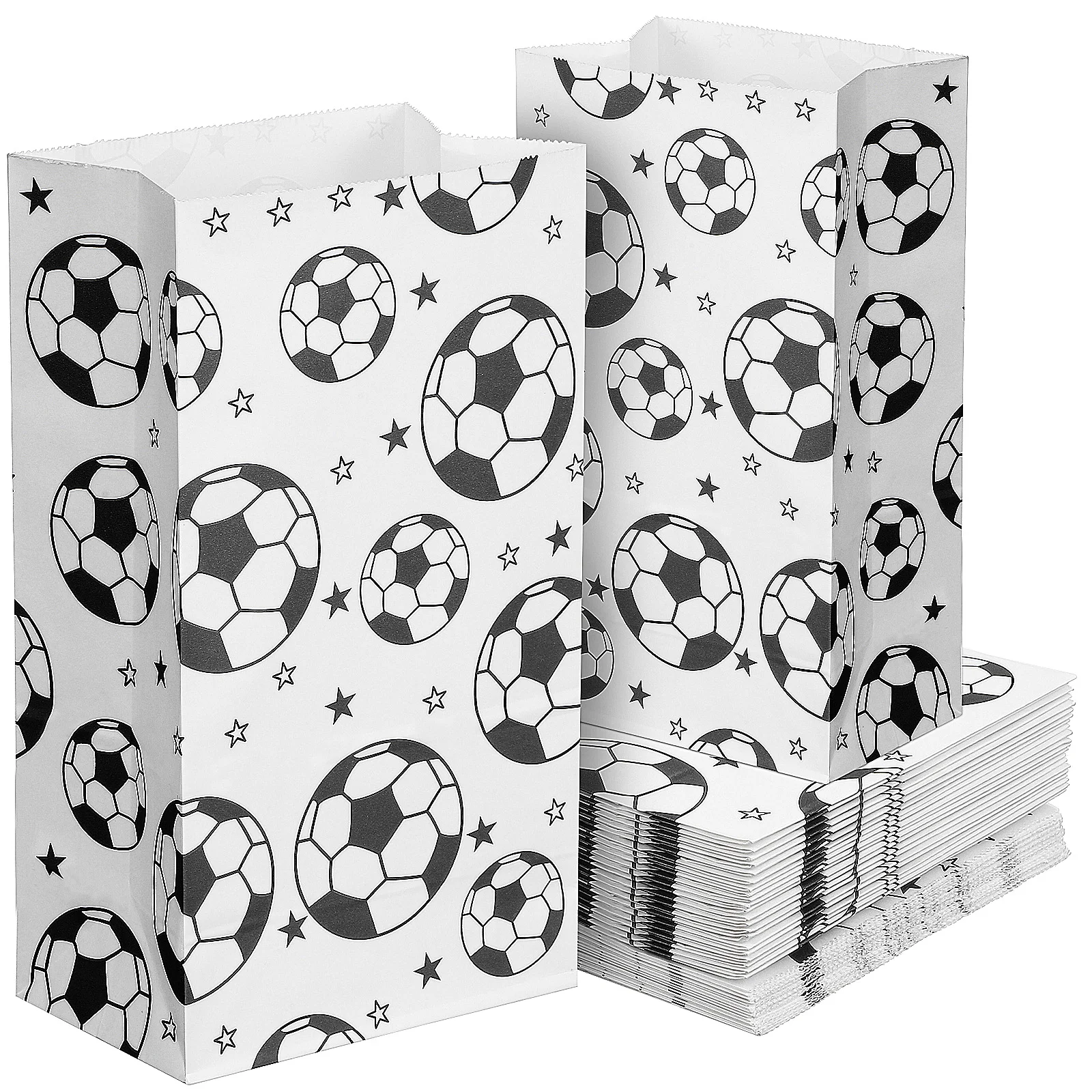 

Party Supplies Soccer Treat Bags Paper Favor Goodie Football Kids Fillers Theme