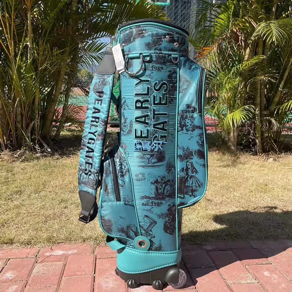 

New PG Golf Bag High Quality Golf Clubs Bag Fashion Golf Staff Bag Roller with Tie Rod Waterproof and Wear-resistant