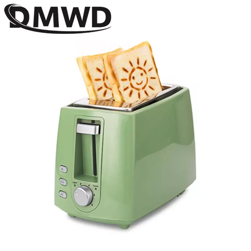 

Электрический тостер DWMD из нержавеющей стали, Бытовая Автоматическая выпечка, хлебопечка, машина для тостов, сэндвич, гриль, духовка, 2 ломти...