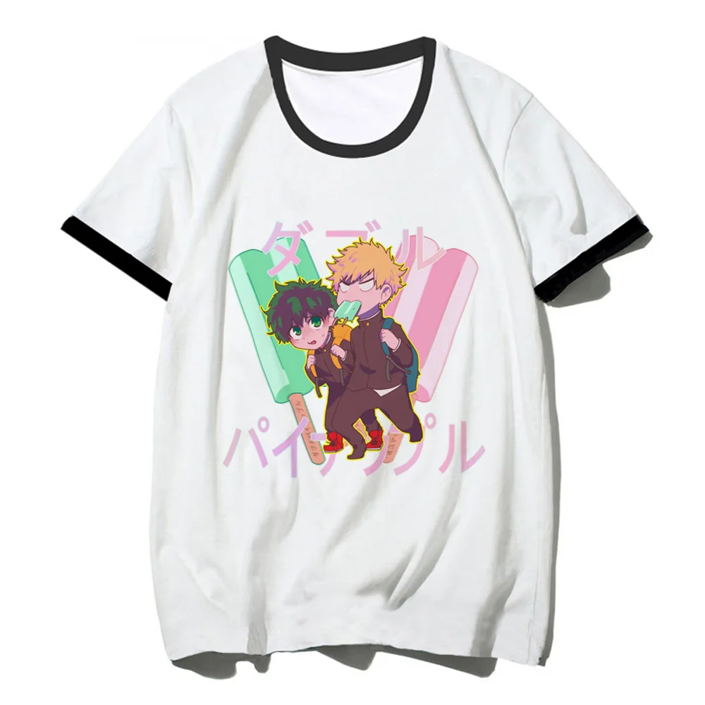 

My Hero Academia top women summer comic Japanese Tee female 2000s funny graphic clothing